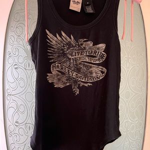 Harley-Davidson black tank top Sz M
